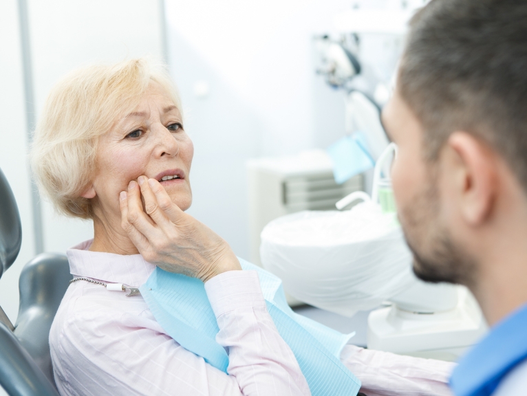 an older dental patient